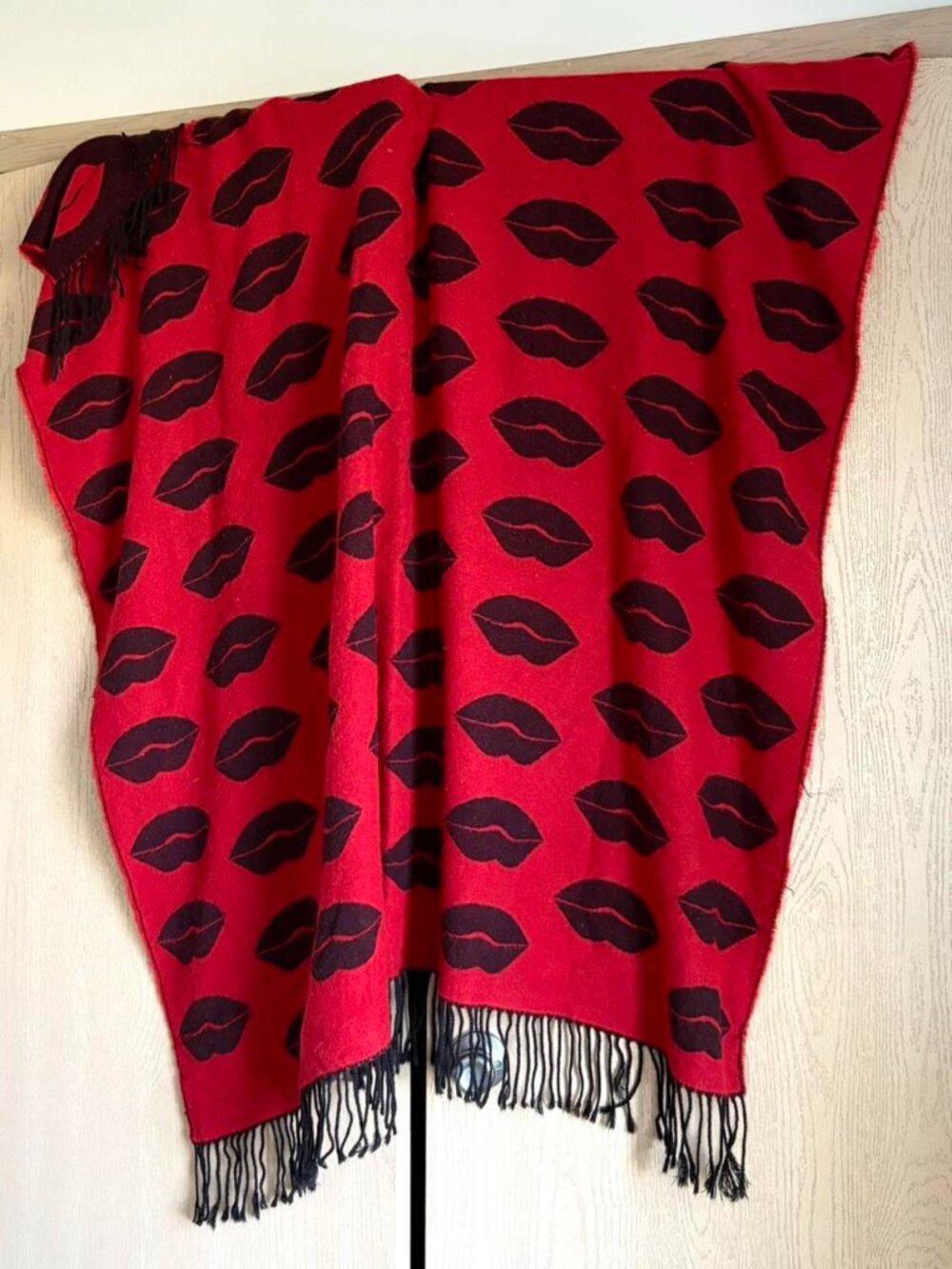 Victoria's Secret Throw Blanket Reversible Soft Fleece